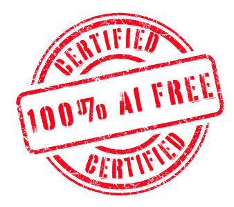 100% AI Free Certified
