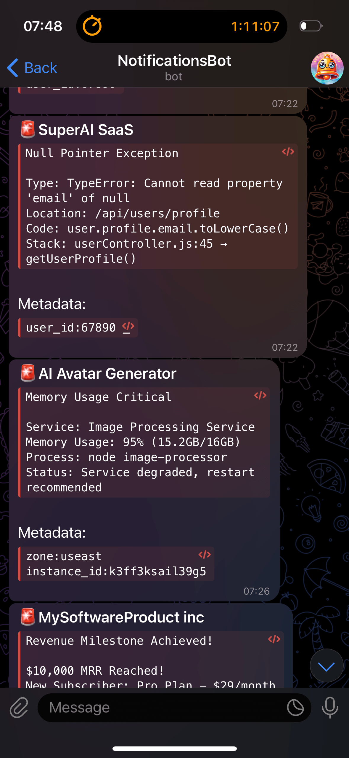 Telegram Notifications