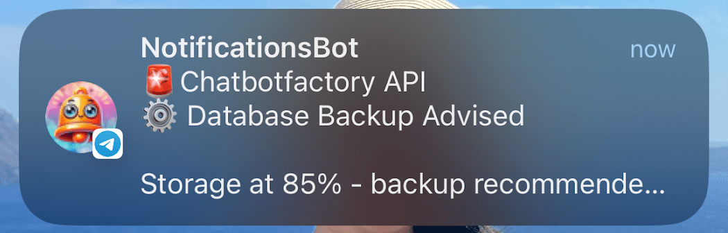 Maintenance Reminder Notification